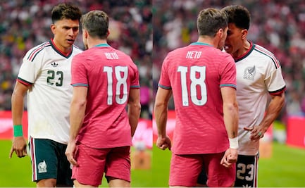 Jesús Gallardo y Pedro Neto se encaran en el México vs Portugal