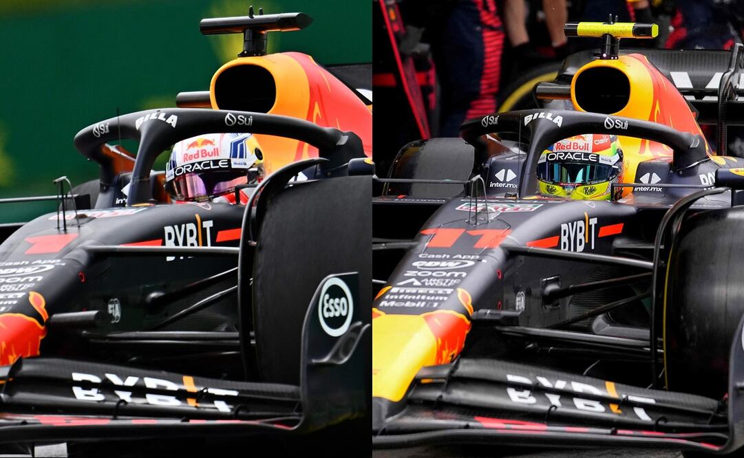 Max Verstappen y Checo Pérez en el GP de Austria - Fotos: AFP