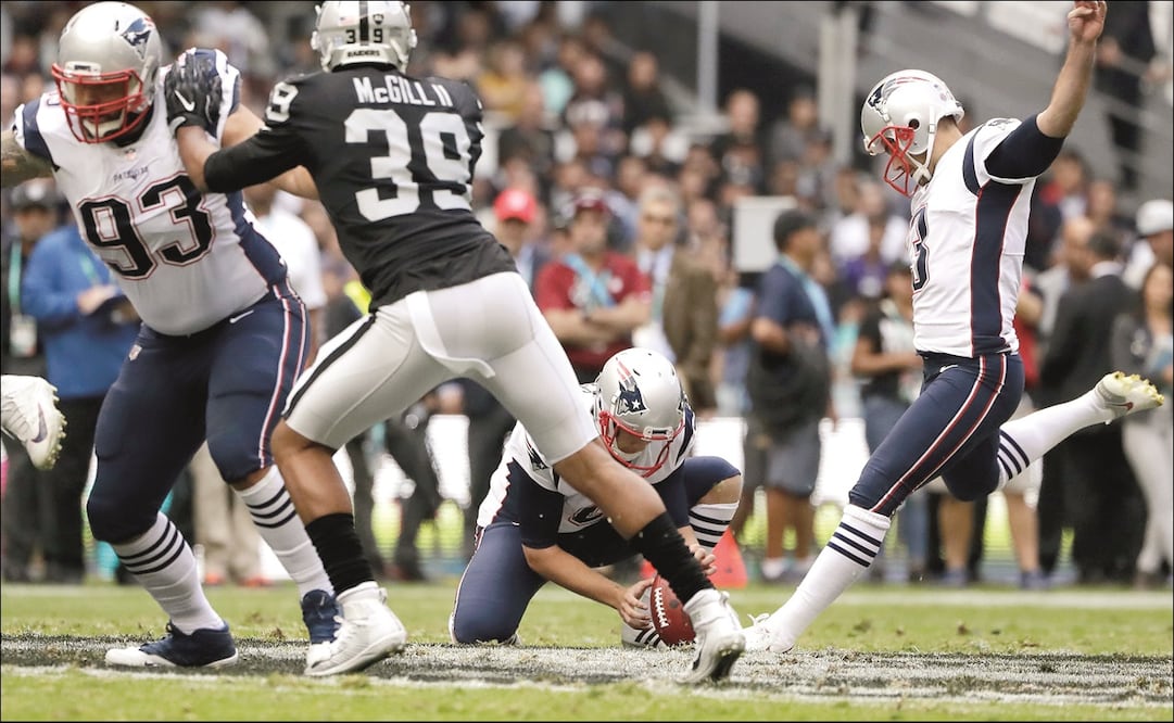 Pateador Stephen Gostkowski. Foto: AP