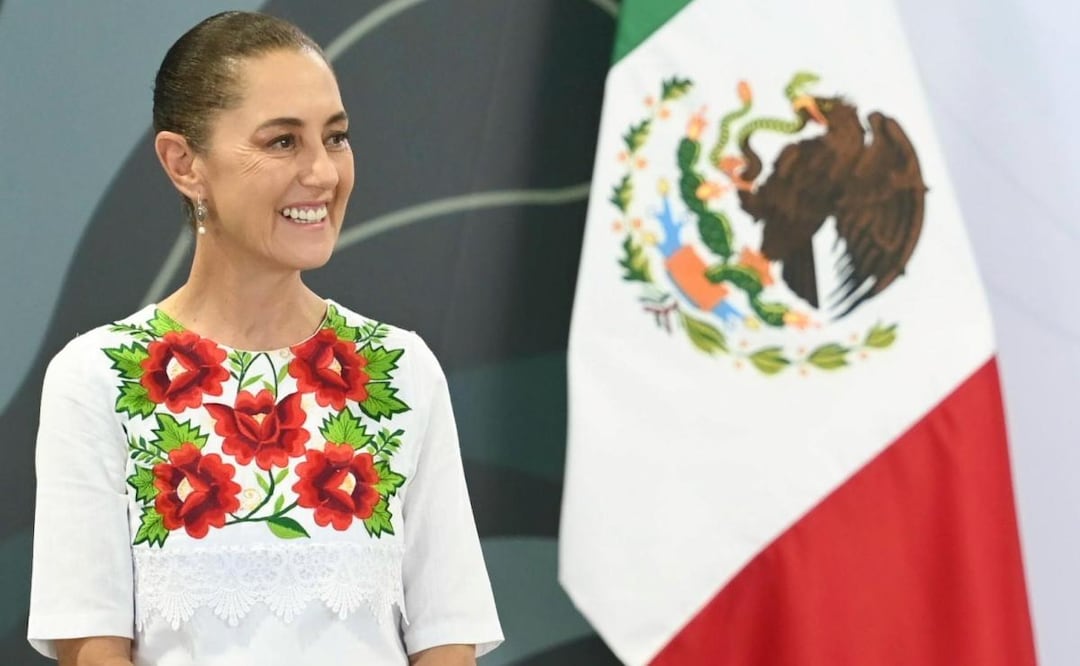 Presidenta Claudia Sheinbaum durante su conferencia de prensa desde el estado de Quintana Roo (17/07/2026). Foto: Presidencia