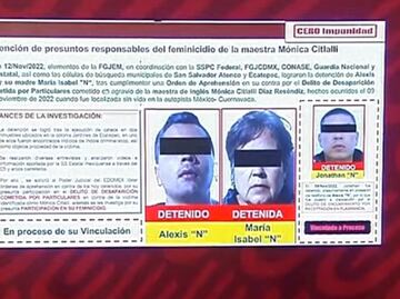 SSPC informa de un tercer detenido por el feminicidio de la maestra Mónica Citlalli