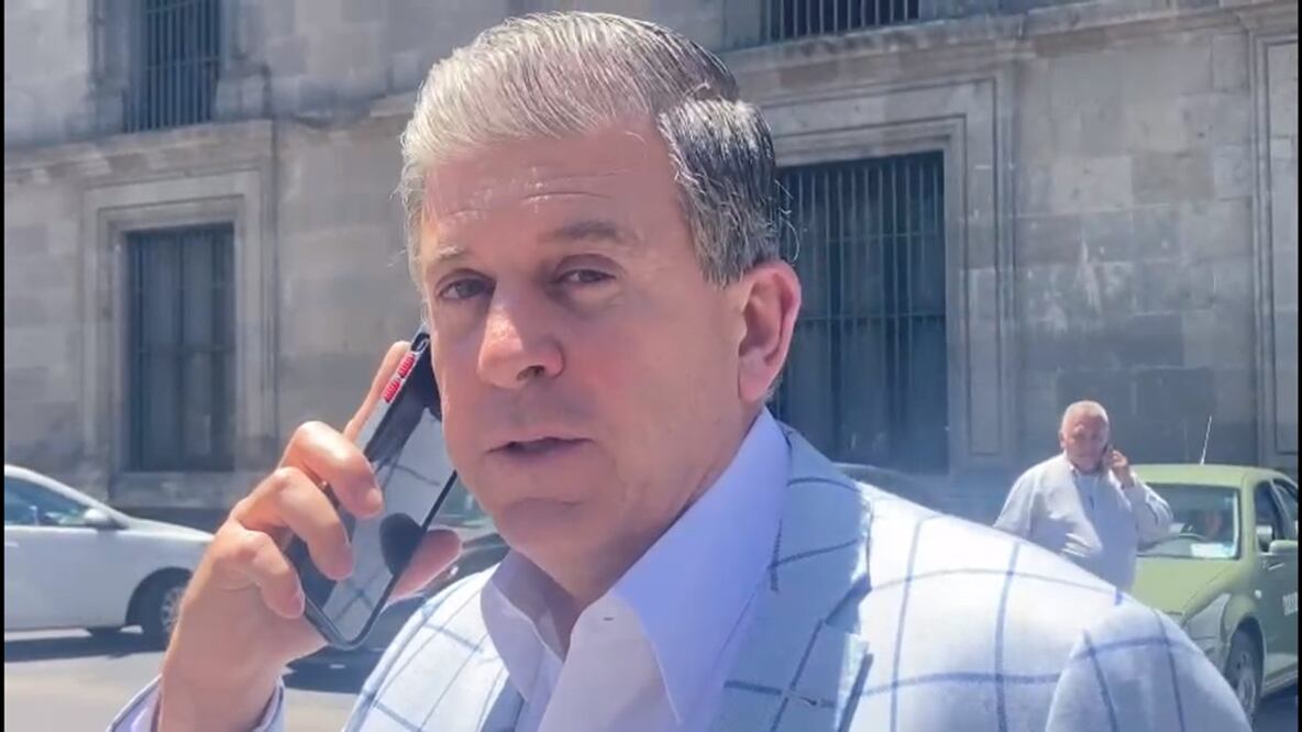 Ricardo Sheffield, titular de Profeco al salir de Palacio Nacional. Foto: Alberto Morales/EL UNIVERSAL