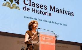 La Secretaría de Ciencia organiza clase masiva para enseñarle a niños la historia de la 4T