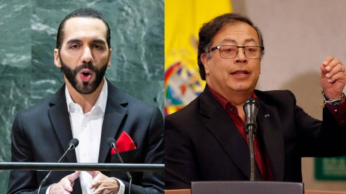 Los presidentes de El Salvador, Nayib Bukele, y de Colombia, Gustavo Petro, son conocidos por sus constantes roces. FOTO: ESPECIAL