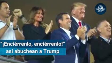 Así abuchearon a Trump en la Serie Mundial