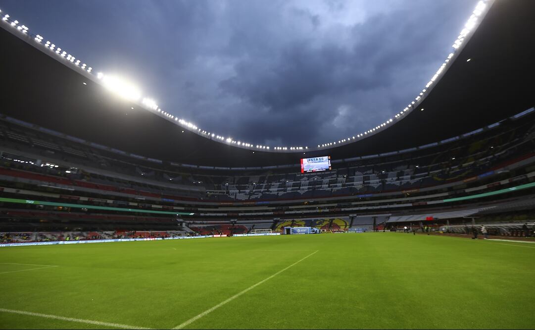 El caos en el Estadio Azteca