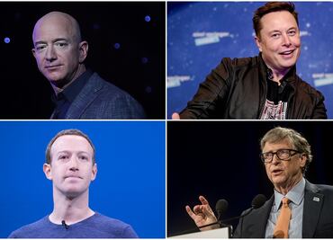 Empresas y fortunas de Jeff Bezos, Elon Musk, Mark Zuckerberg y otros millonarios de la lista de Forbes