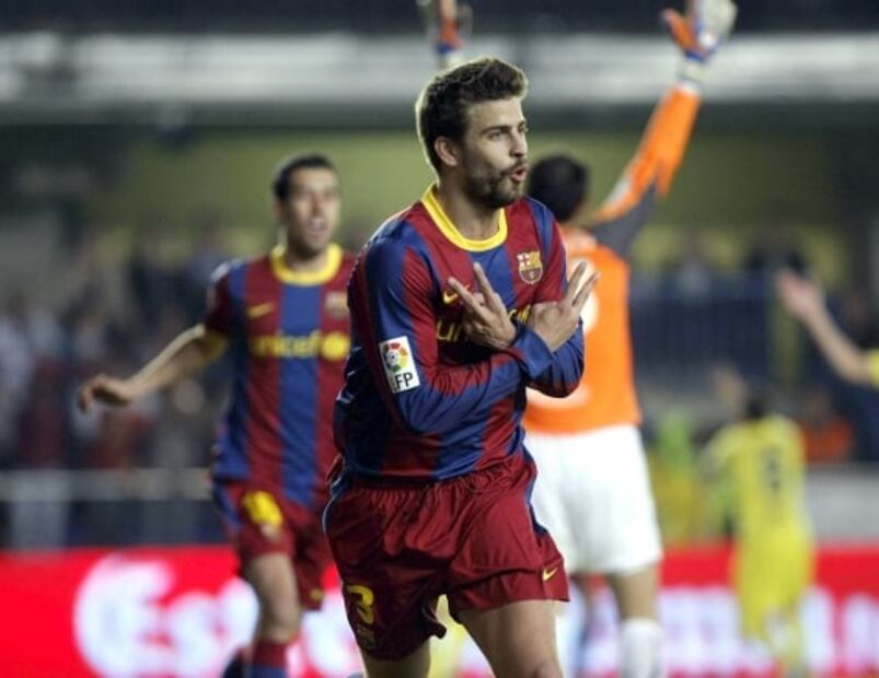 Estos son los gestos con los que Piqué dedicó sus goles a Shakira e hijos