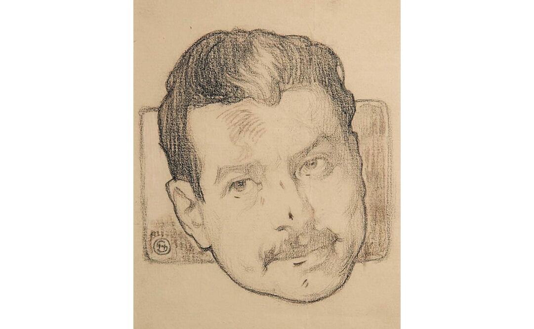 El poeta Ramón López Velarde retratado por su amigo el pintor Saturnino Herrán.