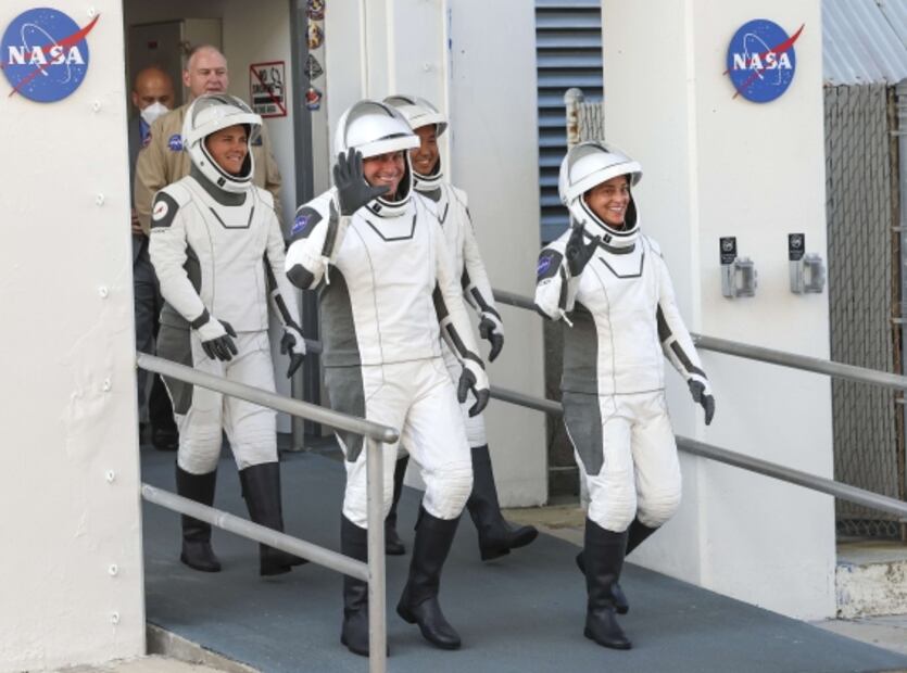 Despega cohete de misión Crew-5 a la Estación Espacial Internacional