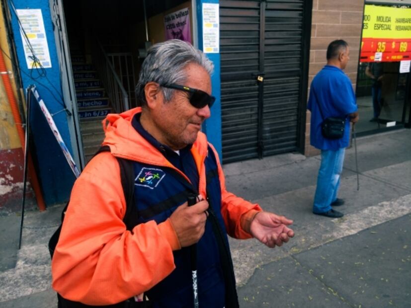 Personas ciegas lucharon por su derecho al trabajo