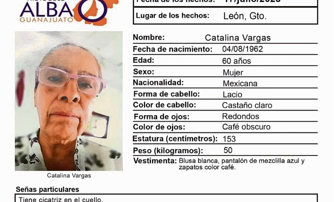 La madre buscadora, de 60 años, desapareció la tarde del 17 de julio. Foto: Especial