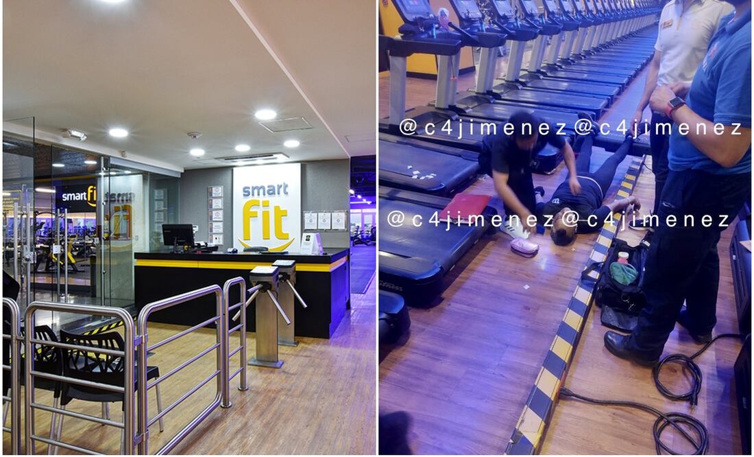 Persona desvanecida en Smart Fit / FOTOS smartfit.com.co y Twitter @c4jimenez