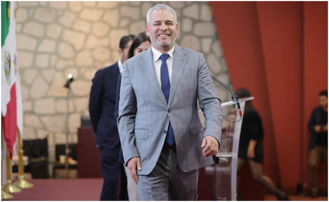 Alfredo Ramírez Bedolla, gobernador de Michoacán anuncia que empresa Italiana construirá teleférico en Morelia (20/09/2024). Foto: Especial