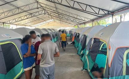 Migración instala albergue en Tamaulipas a orillas del Río Bravo