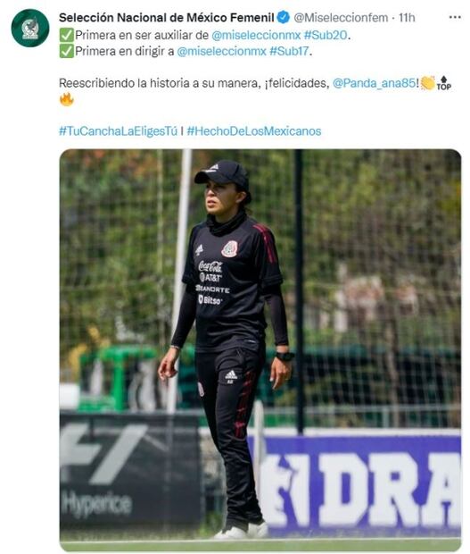 Ana Galindo, la primera mujer en dirigir una Selección Mexicana varonil
