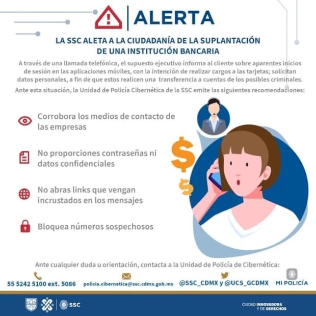 Policía Cibernética advierte de nueva modalidad de estafa bancaria