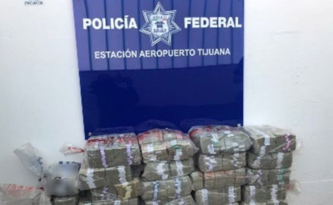 Detienen a sujeto con 10 mdd en aeropuerto de Tijuana