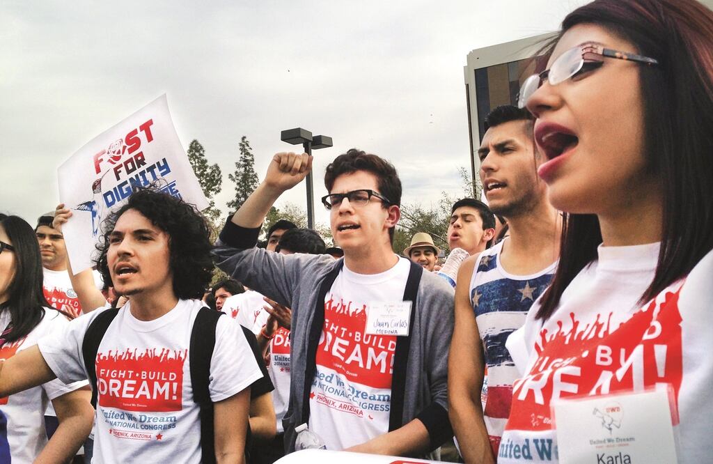 Integrantes de United We Dream, en febrero de 2014. Foto: AP