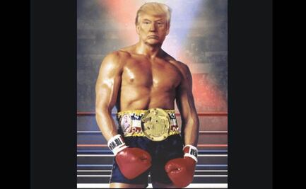 Donald Trump, un fajador en Twitter con el cuerpo de Rocky