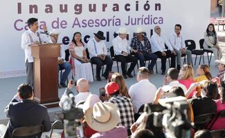 Hugo Aguilar inaugura oficina jurídica intercultural de la Defensoría Pública en Sonora; "trabajamos para el pueblo", asegura