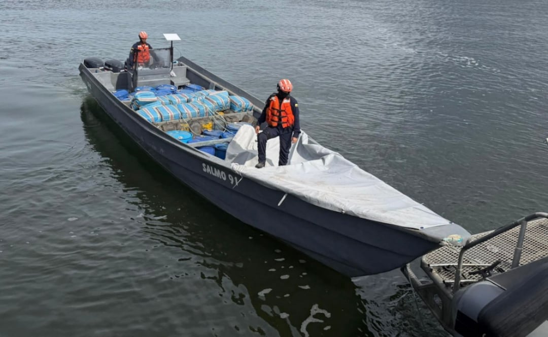 Elementos de seguridad de Colombia participaron en la operación internacional contra el tráfico de droga. Foto: AFP.