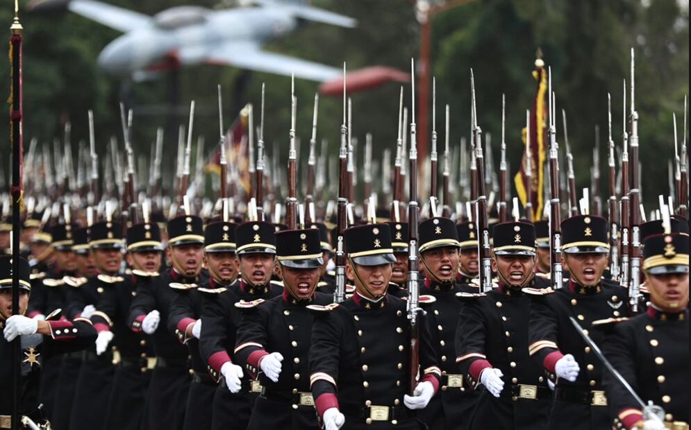 Realizan pase de revista general a columna del Ejército que participará en el desfile cívico-militar del 16 de septiembre: Foto: Berenice Fregoso/EL UNIVERSAL