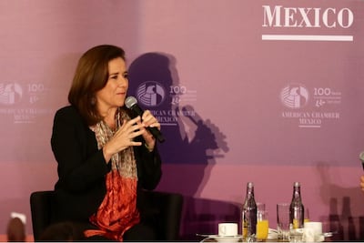 Zavala pide a empresarios de EU un voto por la honestidad y no por el miedo