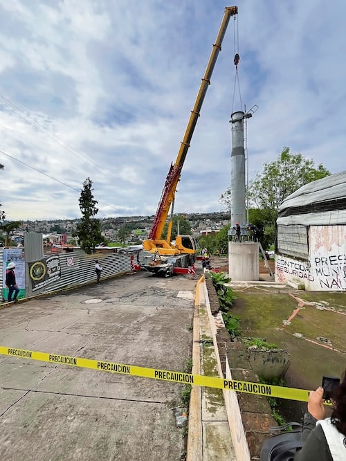 La construcción de la Línea 3 del Mexicable inició en octubre de 2024. Se prevé que el sistema entre en operación a principios de 2027. Foto: Archivo EL UNIVERSAL