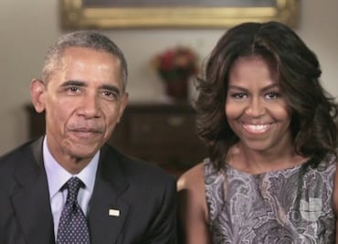 Michelle y Barack Obama despiden a Don Francisco