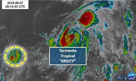 Depresión tropical 13-E se convierte en la tormenta tropical Kristy
