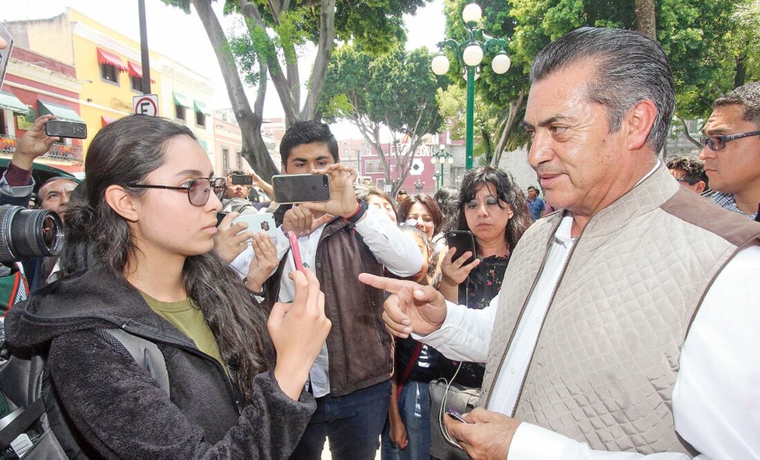 En Puebla, El Bronco llamó a los ciudadanos a quitarse la pata del pescuezo. (OMAR CONTRERAS. EL UNIVERSAL)