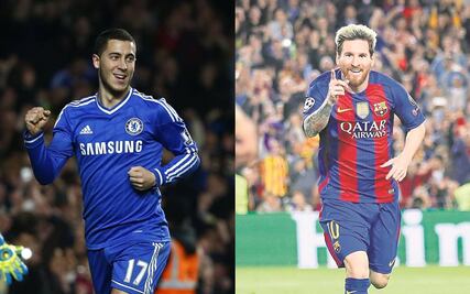 Messi es el mejor "artista" con el balón en los pies: Hazard