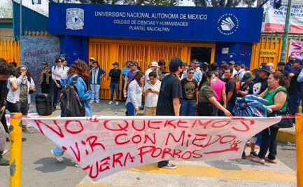Estudiantes y padres de familia del CCH Naucalpan realizan asamblea para exigir seguridad y justicia por ataque porril