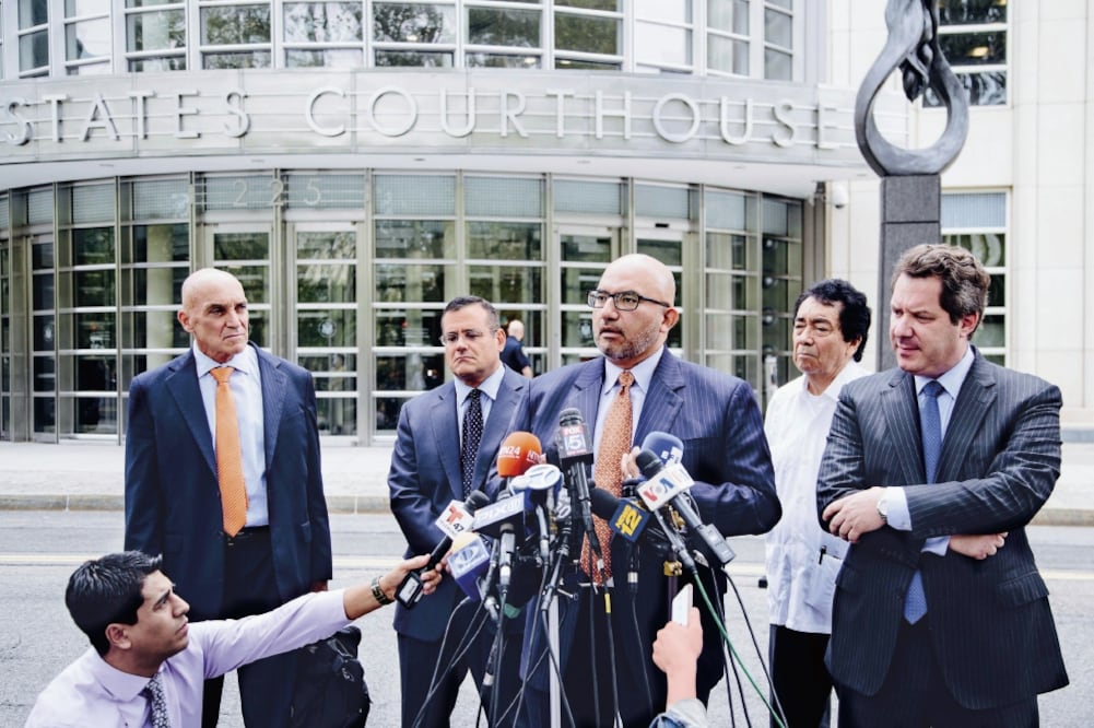 Eduardo Balarezo, abogado de El Chapo, dijo que se ve imposibilitado a proceder a un juicio para el que se ha impedido que se prepare. (ARCHIVO EL UNIVERSAL)