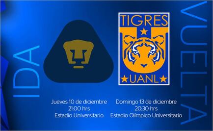 Pumas y Tigres definen horarios de la Gran Final