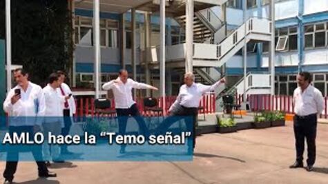 AMLO y Cuauhtémoc Blanco miden la “sana distancia” con “Temo señal”