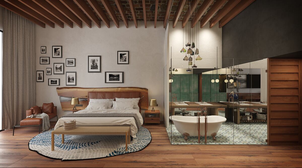 El diseño vanguardista y antiguo se ve en las habitaciones del hotel.(Foto: Cortesía Grupo Posadas)