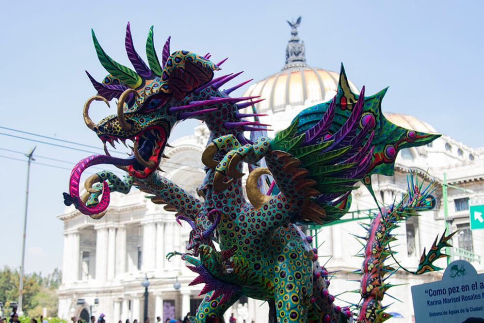 Estos alebrijes creados por manos mexicanas vuelven a las calles de la Ciudad de México. Foto: Secretaría de Cultura CDMX