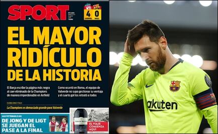 Reacciona la prensa ante eliminación del Barcelona a manos del Liverpool 
