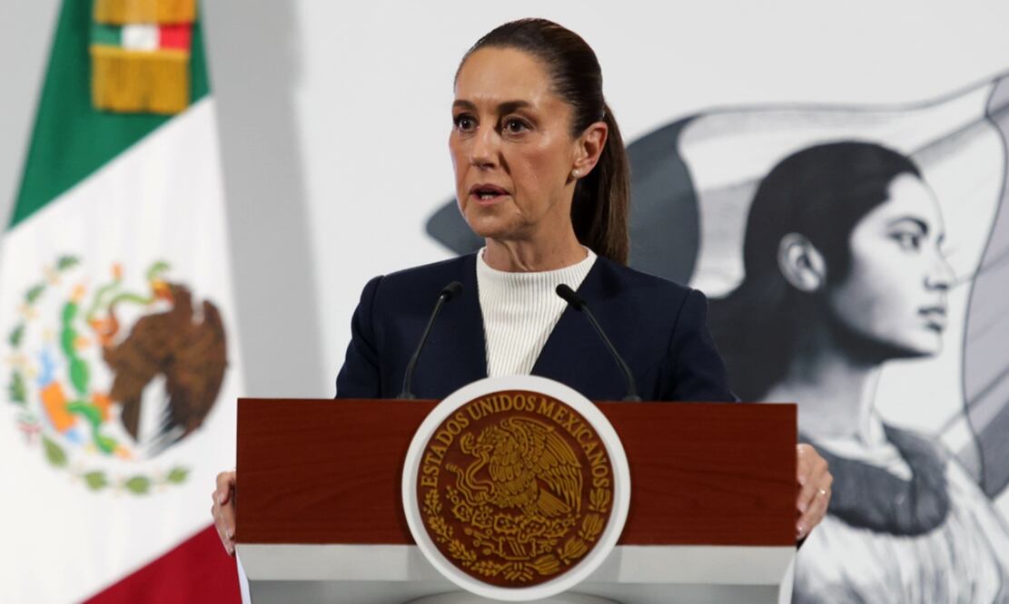 La presidenta Claudia Sheinbaum en la mañanera del 18 de junio de 2025. Foto: Carlos Mejía /EL UNIVERSAL