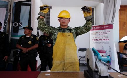 Desarme en CDMX avanza; canjean armas y granadas por paz durante abril