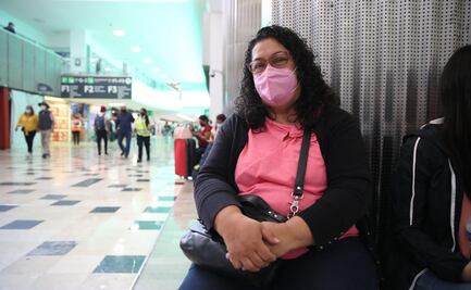 "Me espanté mucho, accidente fue en la aerolínea que viajo", dice Tere previo a volar del AICM a Los Cabos