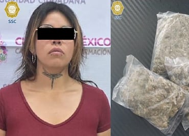 Detienen a mujer que intentó ingresar paquetes de marihuana al Reclusorio Varonil Norte