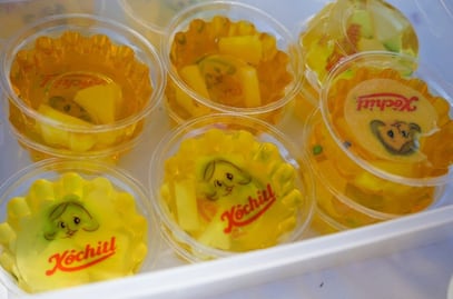 Al estilo "Lulú", crea Xóchitl Gálvez caricatura en gelatinas y aguas frescas