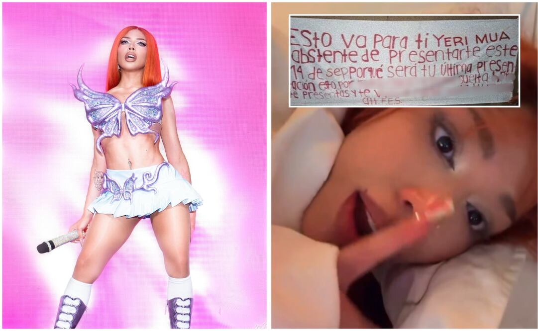 Yeri Mua recibe amenazas por presentación en Tijuana; pide intervención de la presidenta Sheinbaum. Foto: Captura de pantalla. Redes Sociales