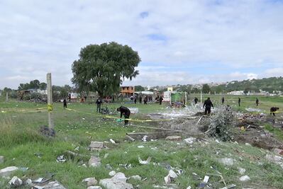 Suman 54 lesionados por explosiones en Tultepec