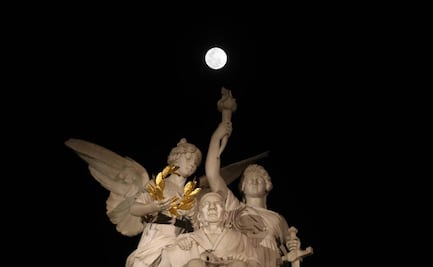 Así se vio la "Luna de Lobo" este jueves, la primera luna llena del 2021