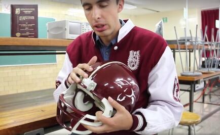 Estudiante de IPN diseña casco para monitorear golpes en futbol americano
