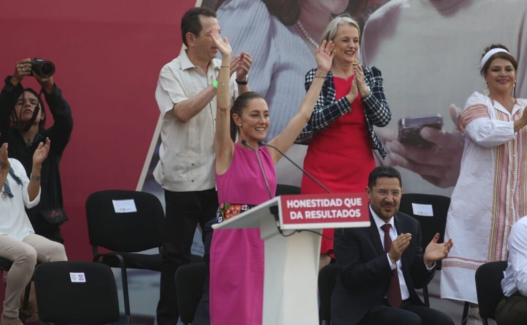Clauda Sheinbaum en evento Encuentro ciudadano con todas y todos ustedes. Foto: Carlos Mejía. EL UNIVERSAL